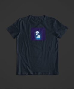 T Shirt Robot Futuriste bleu