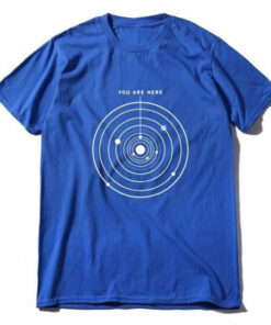 t shirt systeme solaire bleu