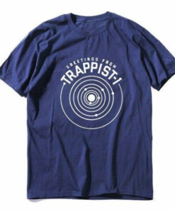 t shirt trappist 1 bleu marine