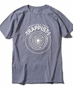 t shirt trappist 1 gris