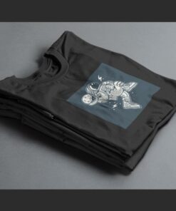 T Shirt Astronaute Basketball noir