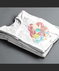 T Shirt Astronaute Fleurs blanc