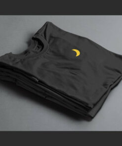 T Shirt Brodé Lune noir