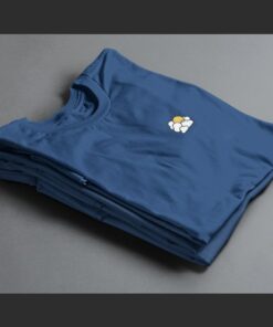 T Shirt Brodé Nuage bleu