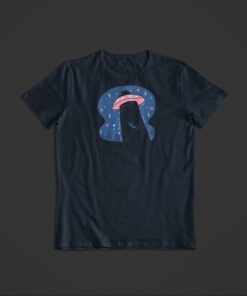 T Shirt Ovni Fille bleu