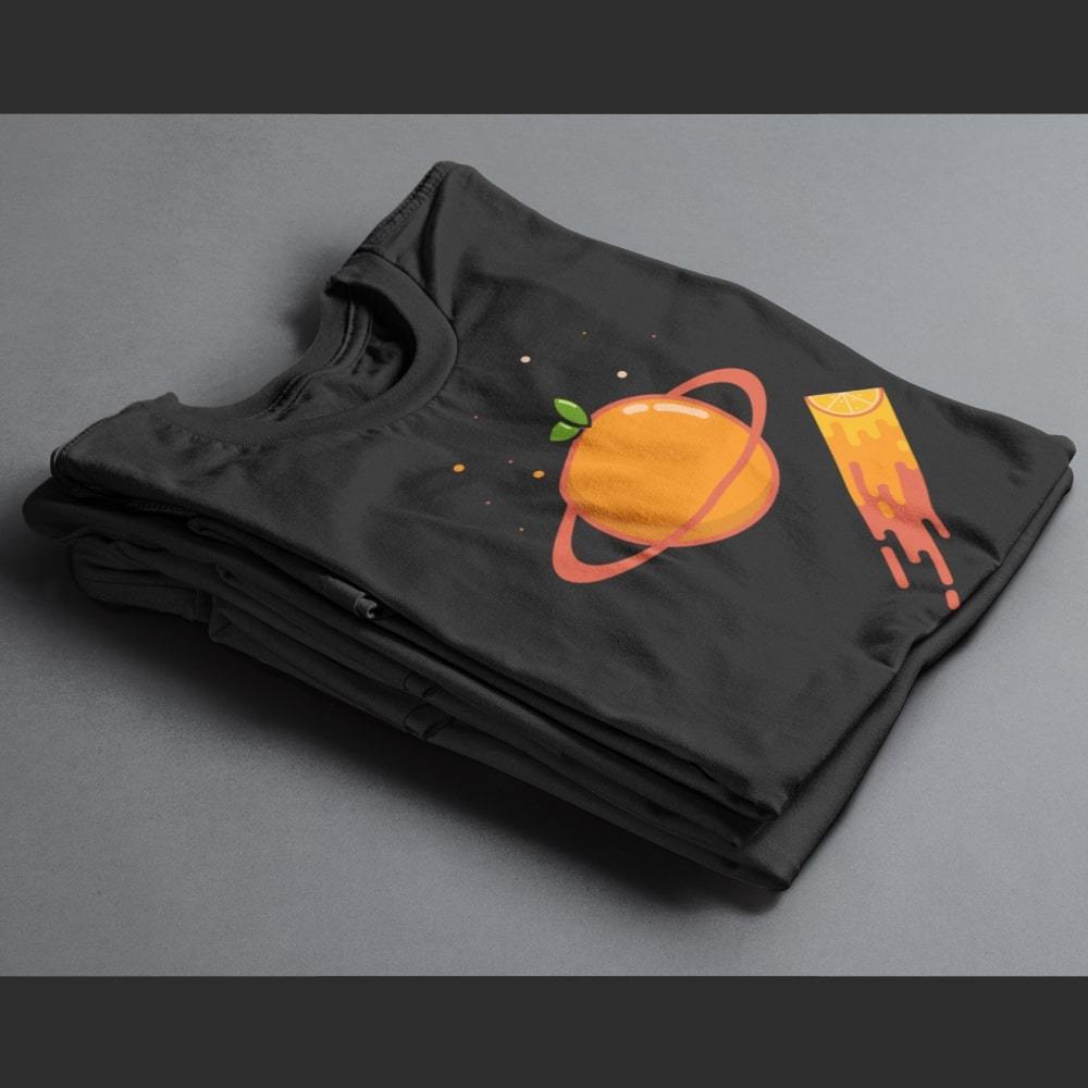t_shirt_saturne_noir T Shirt planete Saturne noir