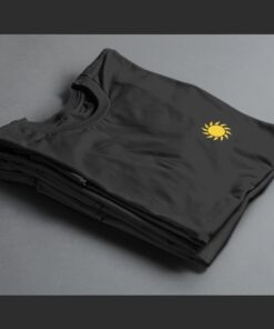 T Shirt Brodé Soleil noir 