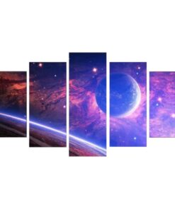 tableau lune cosmique