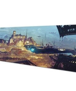 tapis de souris metropole futuriste