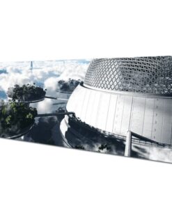 tapis de souris ville futuriste