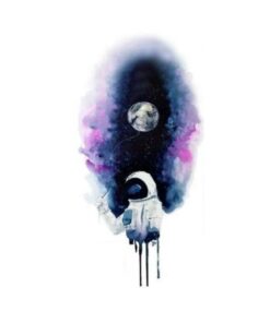 Tatouage Éphémère Astronaute Ballon