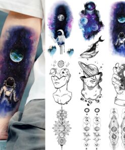 Tatouage Éphémère Astronaute Planète | Le Petit Astronaute