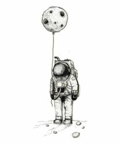 Tatouage Éphémère Cosmonaute