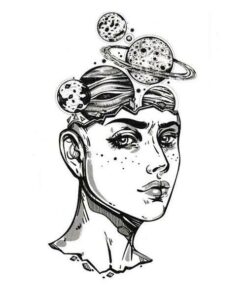 Tatouage Éphémère Planète Humaine