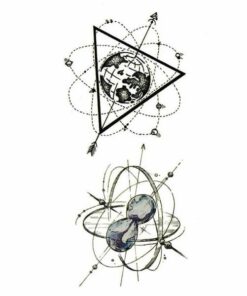 Tatouage Éphémère Planète Terre