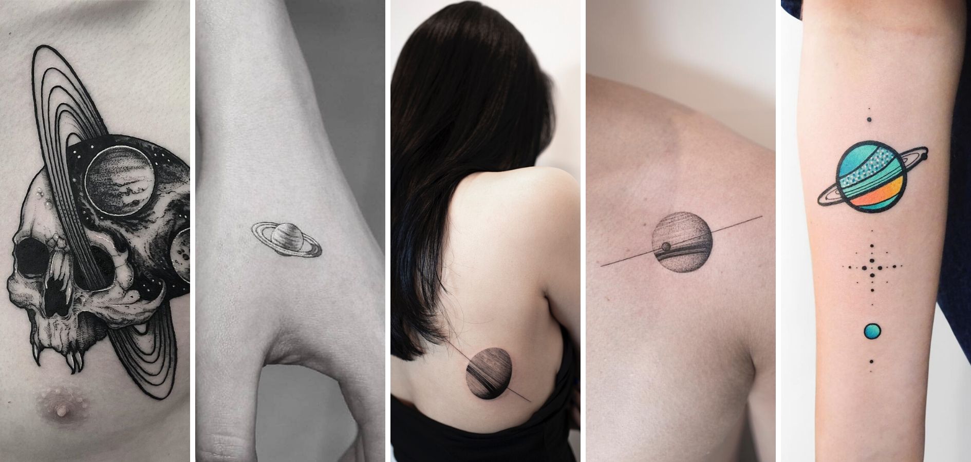 tatouage saturne