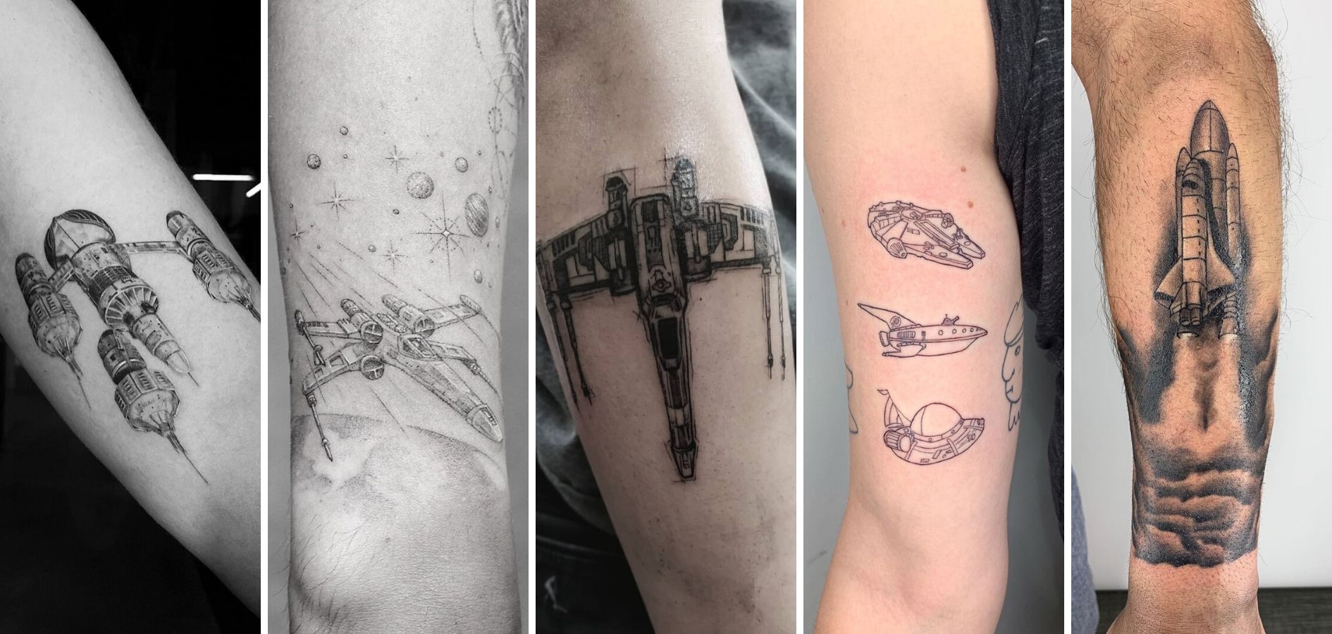 tatouage vaisseau spatiale