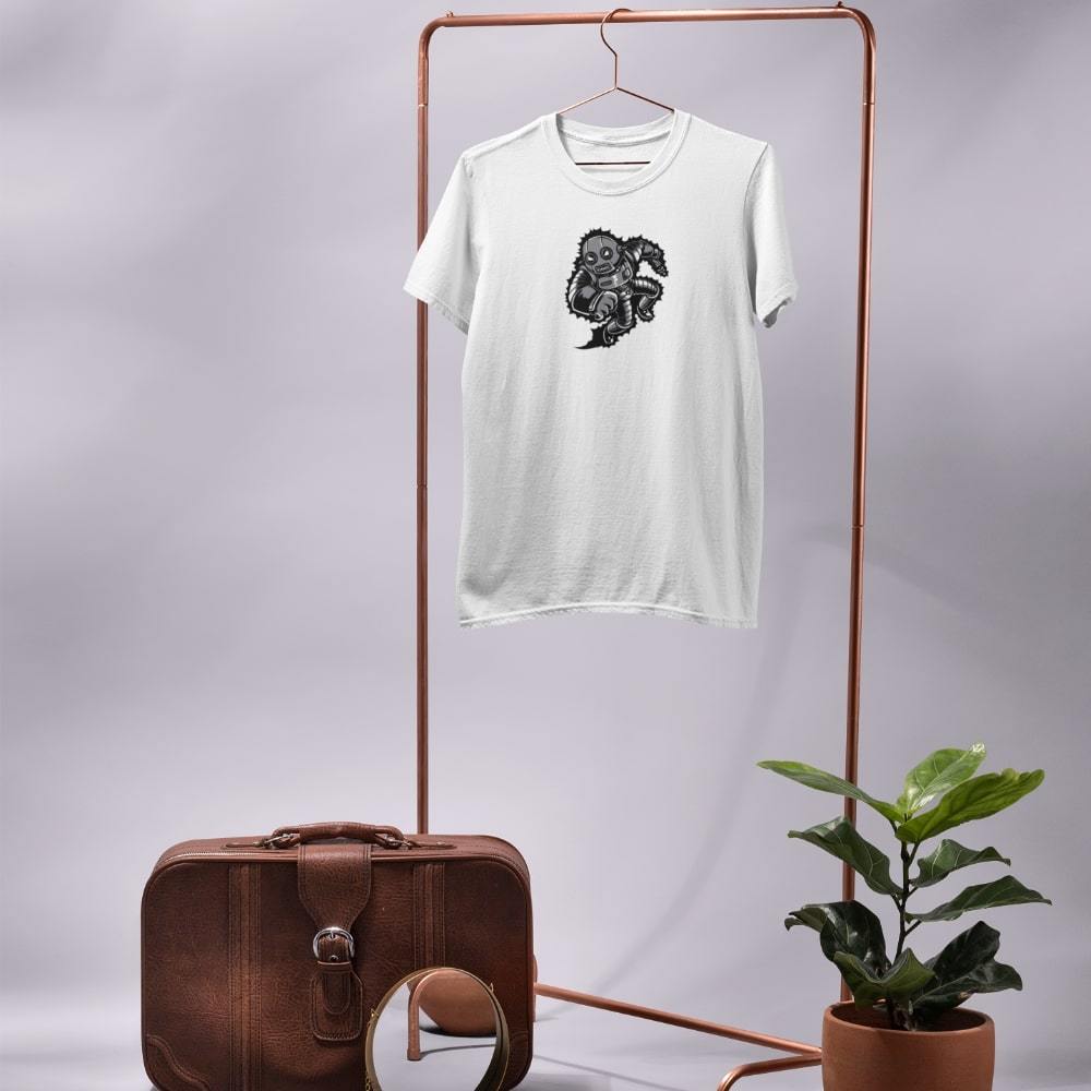 tee-shirt-robot-blanc-photo-le-petit-astronaute T Shirt Robot guerrier