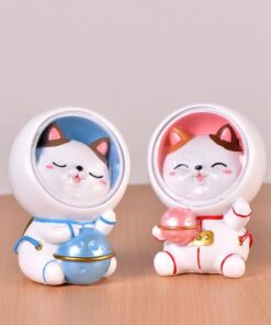 tirelire chat astronaute espace