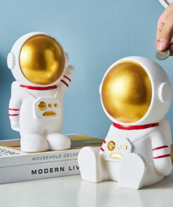 tirelire cosmonaute assis