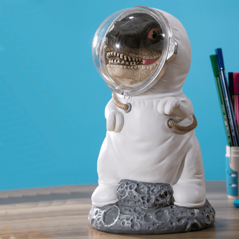 tirelire-dinosaure-cosmonaute tirelire astronaute dinosaure