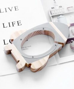 tirelire fusee bois gris