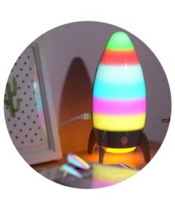 veilleuse fusée colorée