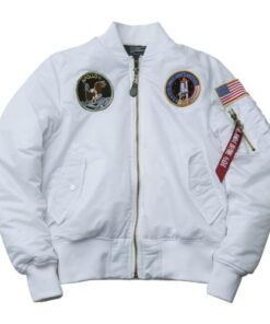 veste nasa homme blanc